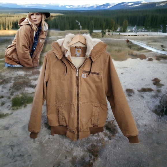 Carhartt Weathered Duck Wildwood Jacket Beth Dutton Yellowstone M/L/XL - Picture 2 of 12